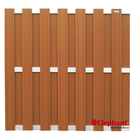 Composiet schuttingscherm Design bruin 180x180cm