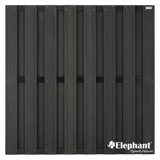 Composiet schuttingscherm Design antraciet 180x180cm