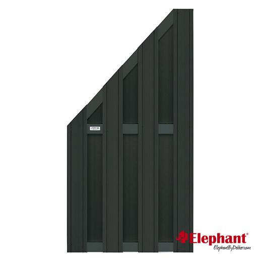 Composiet schuttingscherm Design antraciet 90x93/180cm