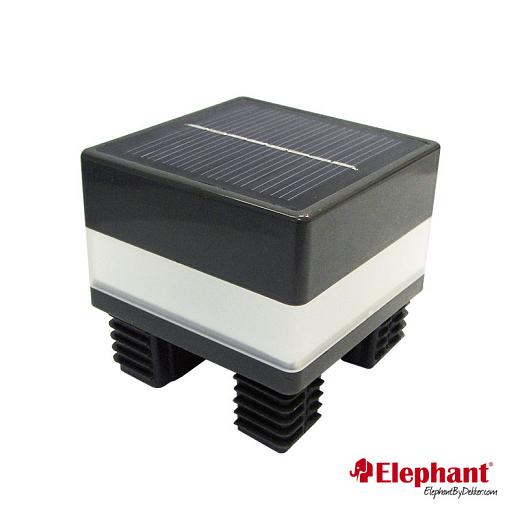 LED paalverlichting op zonne-energie voor alu paal 7x7x4,5cm