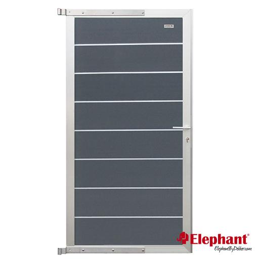 Modular composiet deur Rock grey/ alu 90x174cm (incl. poortbeslag)