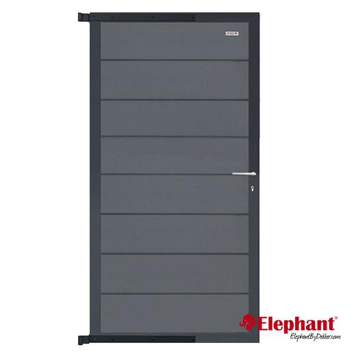 Modular composiet deur Rock grey/ antra 90x174cm (incl. poortbeslag)