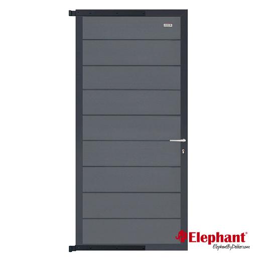 Modular composiet deur Rock grey/ antra 90x195cm (incl. poortbeslag)