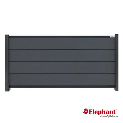 Modular composiet schuttingscherm Rock Grey/ antra 180x91cm