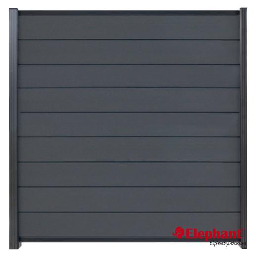 Modular composiet schuttingscherm Rock Grey/ antra 180x195cm