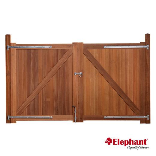 Belmonte poort Bangkirai 300x180cm (incl. poortbeslag)