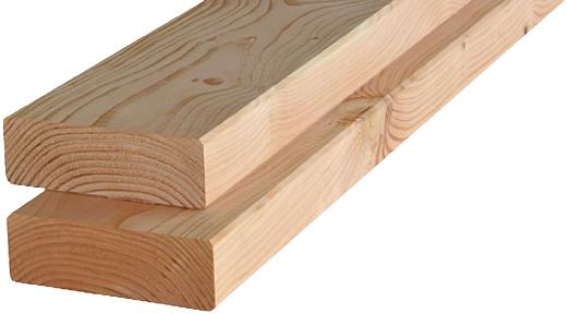 Douglas geschaafde gording 4,5 x 14,5 x 300 cm, onbehandeld.