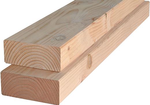 Douglas geschaafde gording 6,5 x 19,0 x 400 cm, onbehandeld.