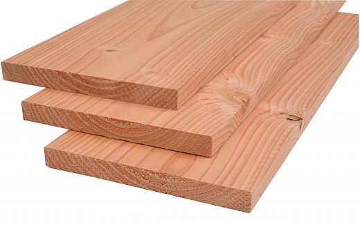 Douglas geschaafde plank 1,6 x 14 x 400 cm, onbehandeld.