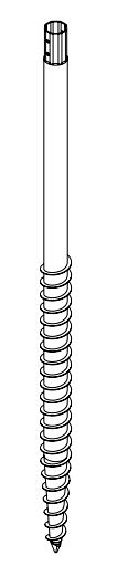 Schroeffundering basis 155cm