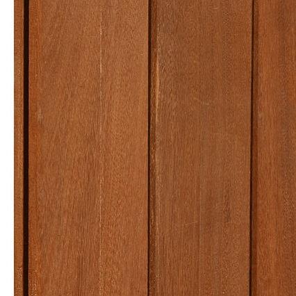 Damwand hardhout Angelim Vermelho 3x18.5x300cm