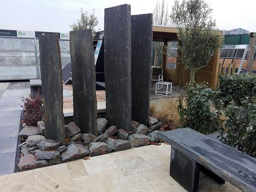 Hamoir decoplaat Pillar Premium Black 200x50x3/7 cm