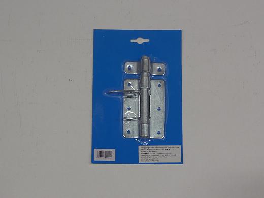 Hangslotgrendel op kaart 100x70x2 mm galvanisch verzinkt