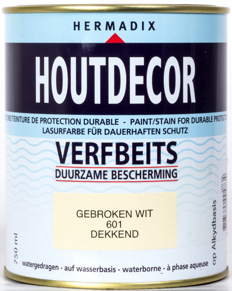 Houtdecor 601 gebroken wit 750 ml