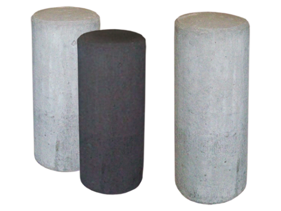 Sierpaal rond 30x100 cm (bxdxh) grijs