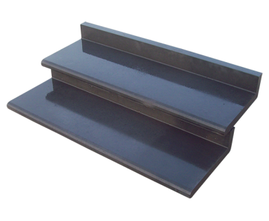 Bastrede L-element 120x42x15 (bxdxh) grijs of zwart