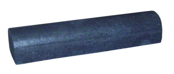 Parkeer of stootbanden 2x recht zwart - 20x17x90 cm