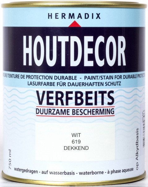 Houtdecor 619 wit 750 ml