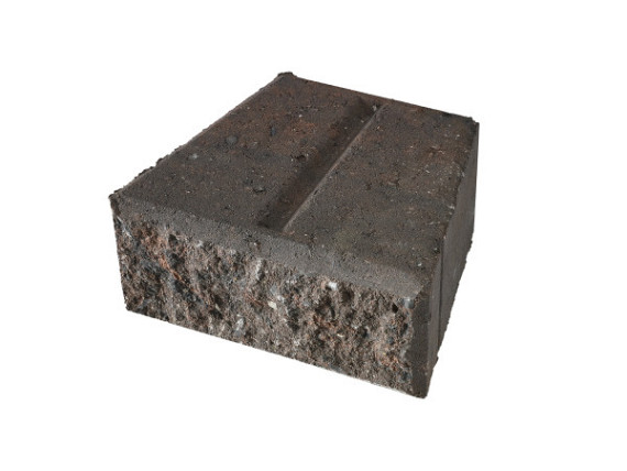 Granubrick 23,1/15,3X20X10 Rood-zwart