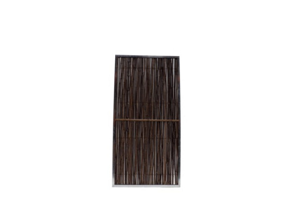 Bamboerolscherm Black in frame 180 x 180 cm