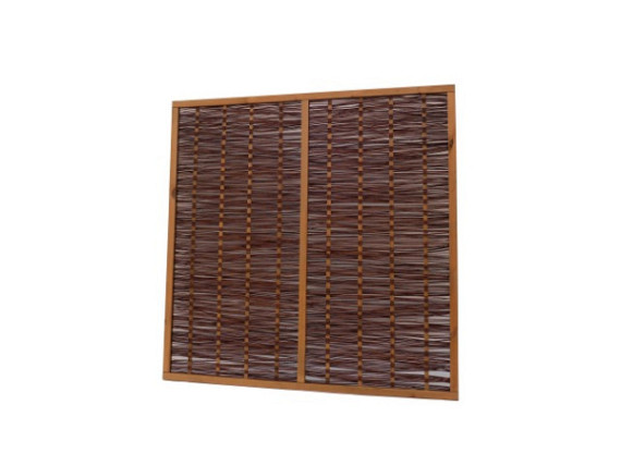 Wilgenmat in frame 180x180 cm