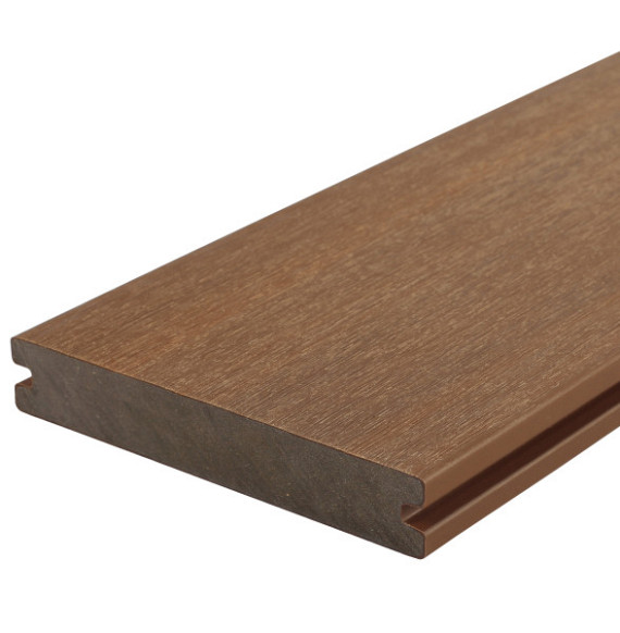 WPC composiet vlonderplank Solid teak 23x138mm L 400 cm