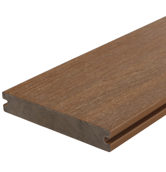 WPC composiet vlonderplank Solid teak 23x138mm L 400 cm