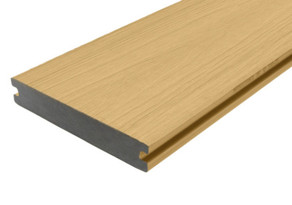WPC Vlonderplank Fiberdeck Premium massief Red Cedar 2,3 x 13,8 x 300 cm