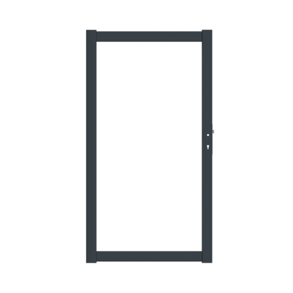 Boston alu poortframe 98x183cm RAL7016 incl insteekslot