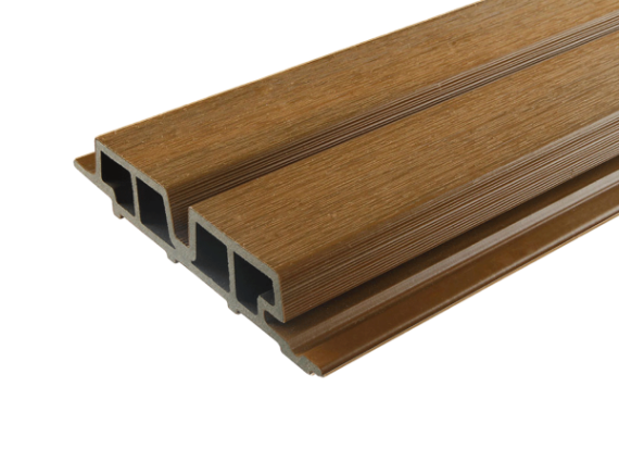 WEO35-60 Alu cladding F-profiel Teak 65x80mm L-300 cm (0967)