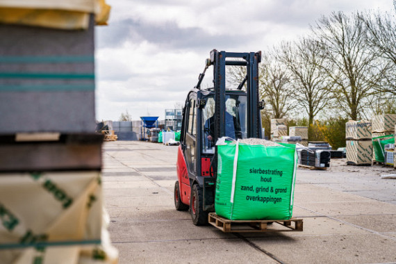 Zand in bigbag