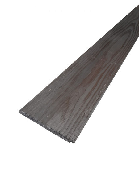 Douglas geschaafd halfhouts rabat 4xvelling 1,8 x 19,5 x 300 cm, zwart gespoten.