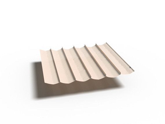 Harmonica schaduwdoek 2,9x4 m gebroken wit