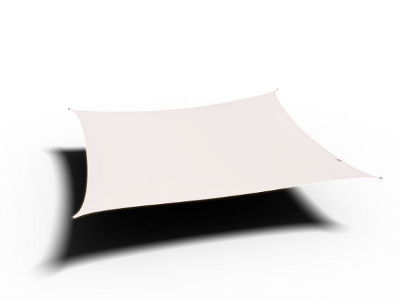 Schaduwdoek Dreamsail Waterproof Vierkant 5,0 x 5,0 x 5,0 x 5,0m creme