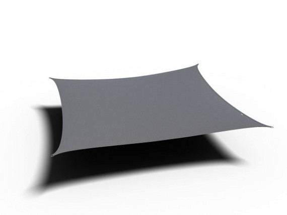 Schaduwdoek Dreamsail Waterproof Vierkant 4,0 x 4,0 x 4,0 x 4,0m grijs