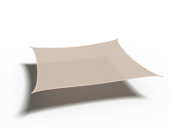 Schaduwdoek Coolfit Vierkant 3,6 x 3,6 x 3,6 x 3,6m gebroken wit