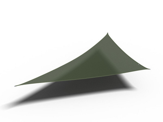 Schaduwdoek Coolfit Driehoek 90° 4,0 x 4,0 x 5,7m olijf groen