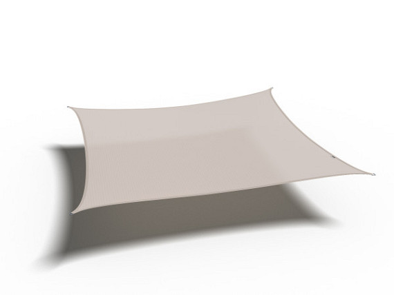 Schaduwdoek Coolfit Vierkant 3,6 x 3,6 x 3,6 x 3,6m greige