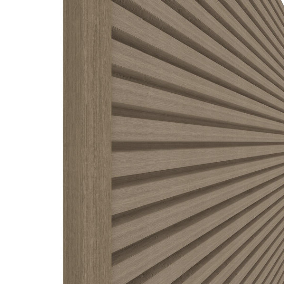 NewTechWood aluminium co-extrusie eindprofiel t.b.v. Castellation PRO, 5 x 5 x 300 cm, Antique.