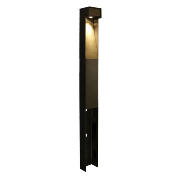 Tuinpaal Pro+ padverlichting met Niko New Hydro stopcontact zwart
