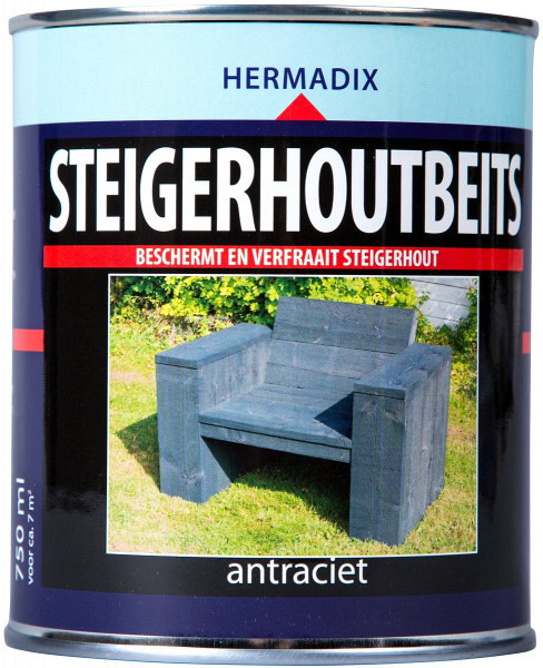 Steigerhoutbeits antraciet 750 ml