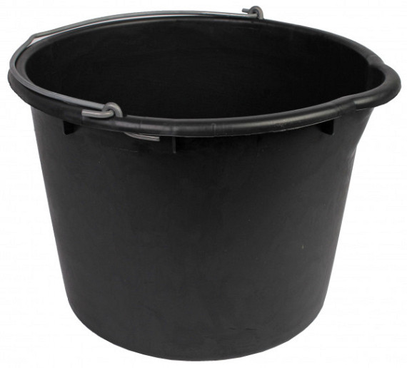 Bouwemmer 12L grijs