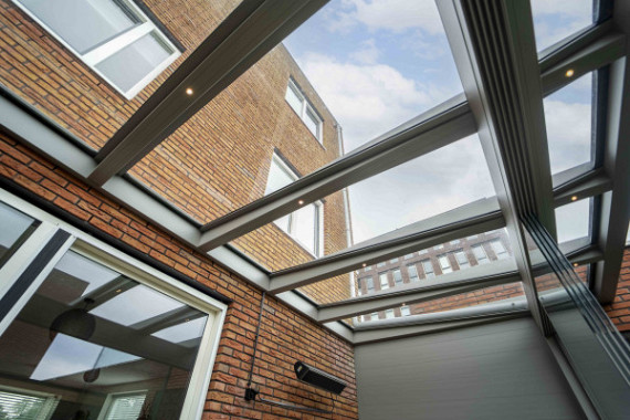 Overkapping Ultraline vrijstaand glas 500x600 cm (bxd)