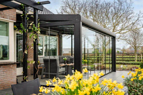 Overkapping Designline glas 300x450 cm (bxd) (excl. schuifpanelen)