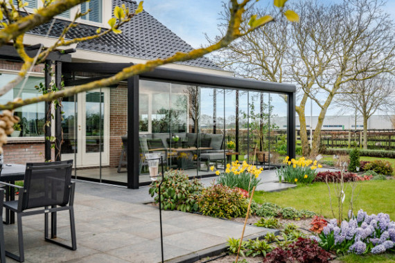Overkapping Designline glas 300x450 cm (bxd) (excl. schuifpanelen)