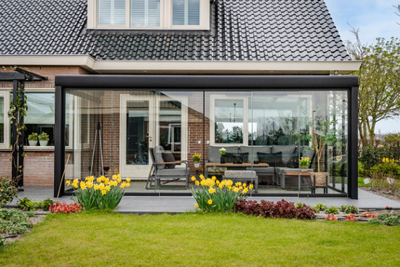 Overkapping Designline glas 300x450 cm (bxd) (excl. schuifpanelen)