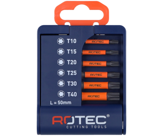6-delig Bit-set IMPACT 50mm TORX
