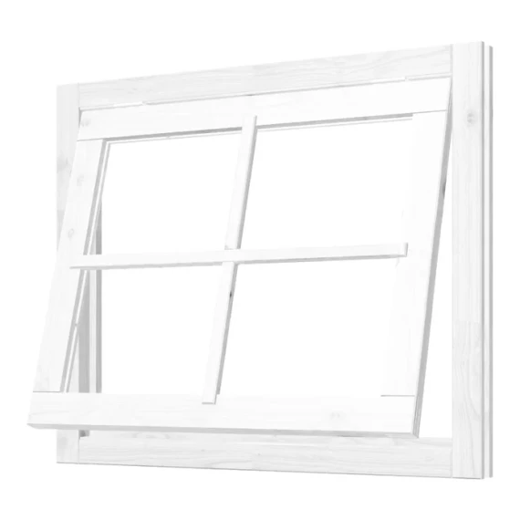 Douglas Uitzetraam wit met kozijn 1039x888mm