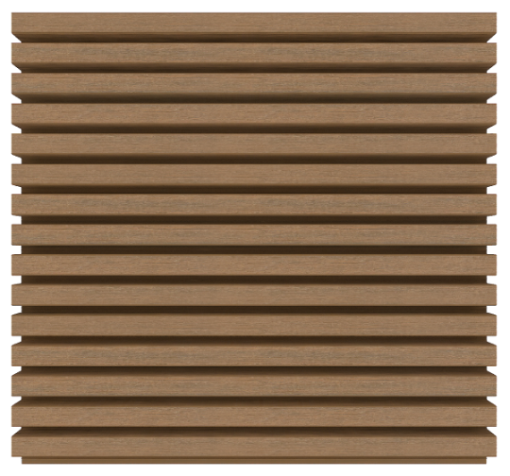 NewTechWood HKC co-extrusie wand bekleding castellation 25 profiel (div. maten/ kleuren)