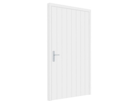 Plaatdeur wit enkel XL linksdraaiend deur (incl. hang en sluitwerk)